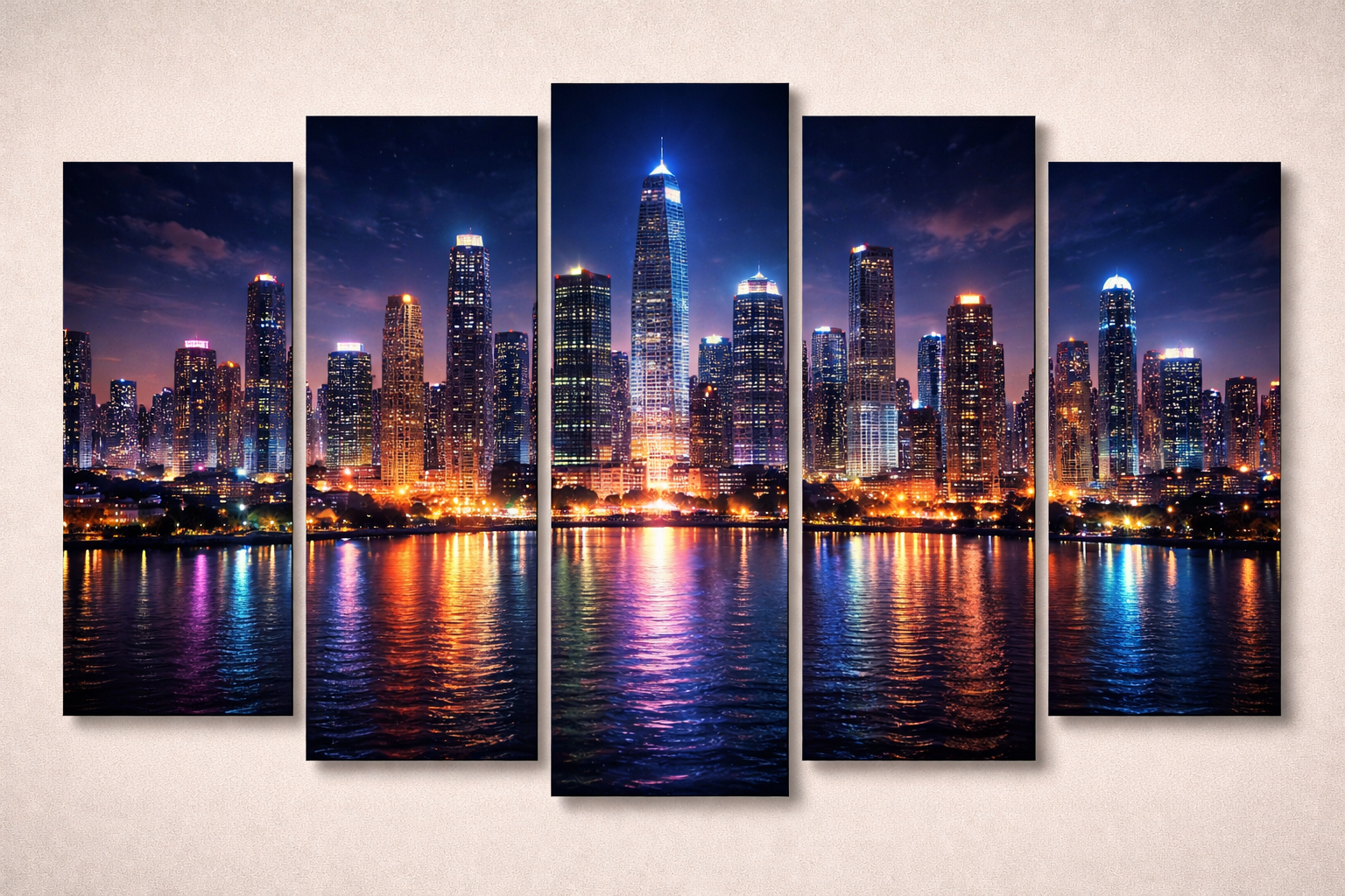 Gradska noćna panorama